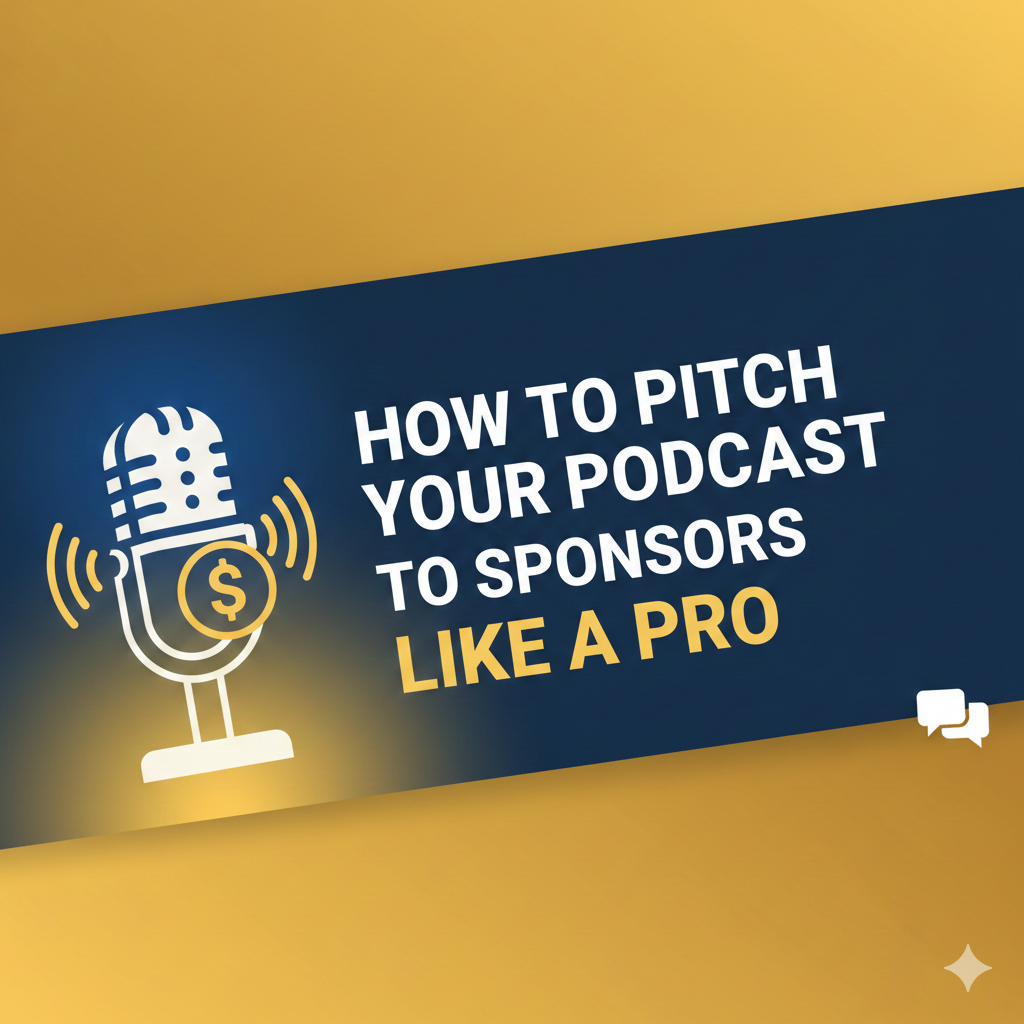 How to pitch your podcast to sponsors like a pro