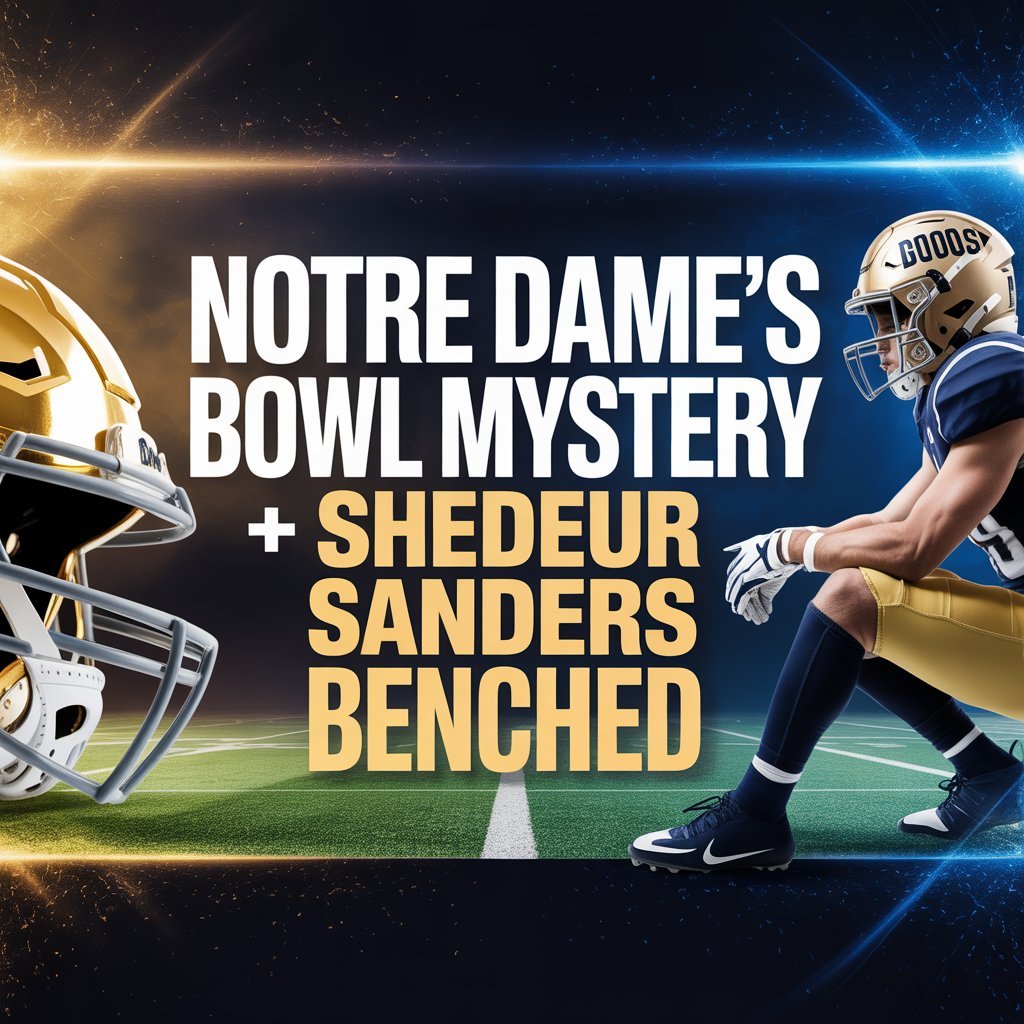 Notre Dame's Bowl Mystery + Shedeur Sanders BENCHED